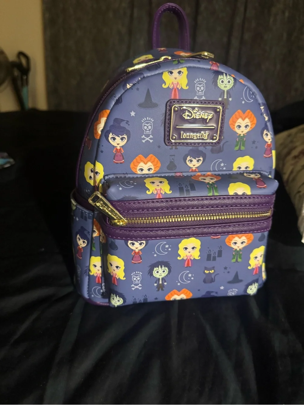 Loungefly Purple Hocus Pocus Character Mini Backpack